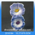 Blauer Blumenentwurf keramischer Luftbefeuchter für Raum